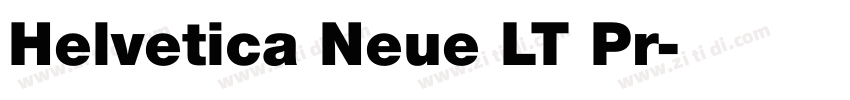Helvetica Neue LT Pr字体转换